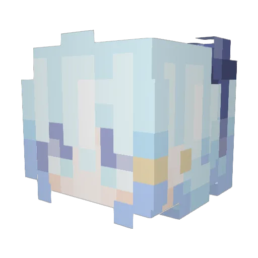 decomiku3939 Minecraft avatar head, 3D render
