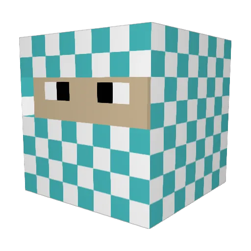 decoreilly1313 Minecraft avatar head, 3D render