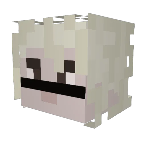 ded26 Minecraft avatar head, 3D render