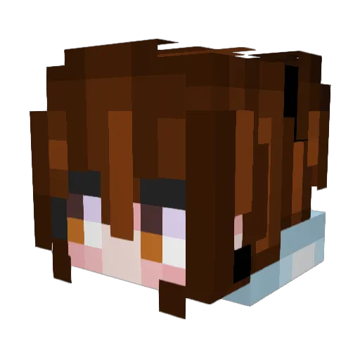 ded2 Minecraft avatar head, 3D render