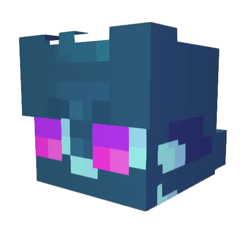 ded_shrimp Minecraft avatar head, 3D render