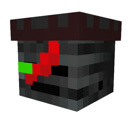 dedcalm Minecraft avatar head, 3D render