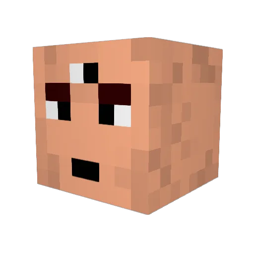 dedders98 Minecraft avatar head, 3D render