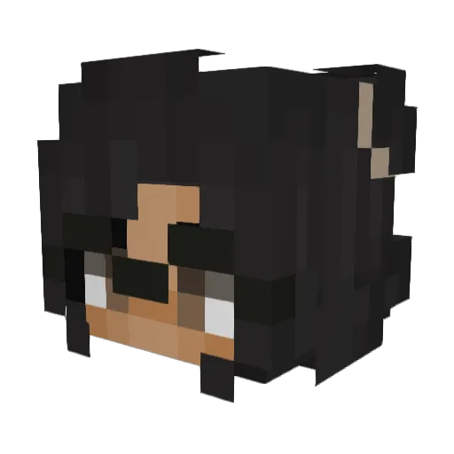 dede12345 Minecraft avatar head, 3D render