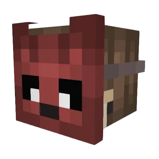 dede6987 Minecraft avatar head, 3D render