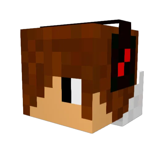 dede972002 Minecraft avatar head, 3D render