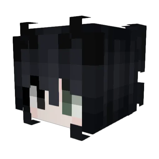 dedebs Minecraft avatar head, 3D render
