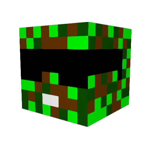 dedeonepiece Minecraft avatar head, 3D render