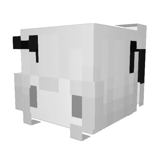 dedgrl Minecraft avatar head, 3D render