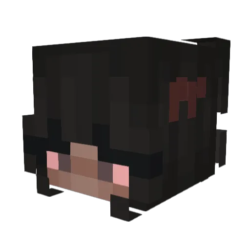 dedh Minecraft avatar head, 3D render
