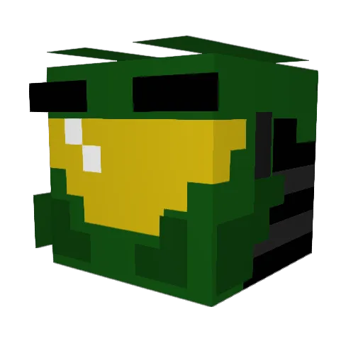 dedicatedzeuz Minecraft avatar head, 3D render