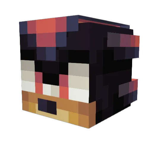 dedoz Minecraft avatar head, 3D render