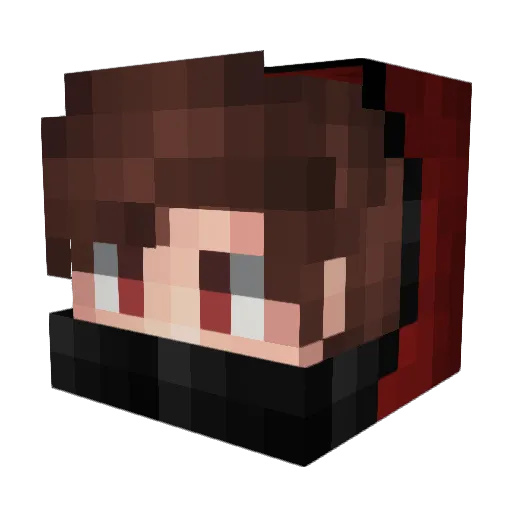 dedreg Minecraft avatar head, 3D render