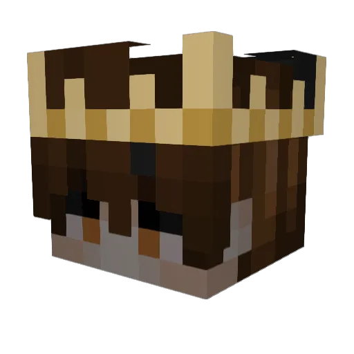 deebsn Minecraft avatar head, 3D render