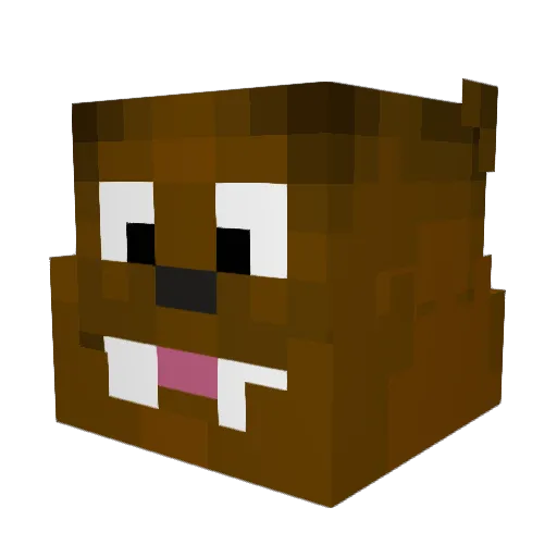 deeden Minecraft avatar head, 3D render