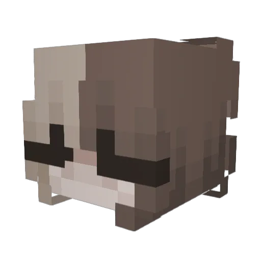 deederrr Minecraft avatar head, 3D render