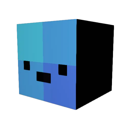deedlegeedle Minecraft avatar head, 3D render