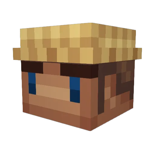 deedmen Minecraft avatar head, 3D render