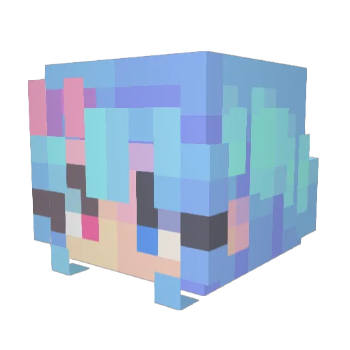 deedor Minecraft avatar head, 3D render