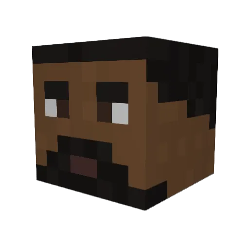 deej2006 Minecraft avatar head, 3D render