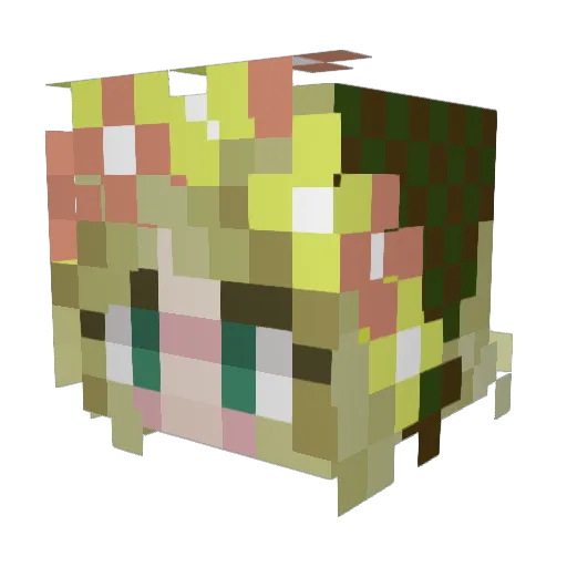 deejay_s Minecraft avatar head, 3D render
