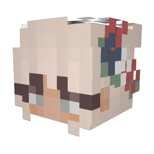 deep_vein_strami Minecraft avatar head, 3D render