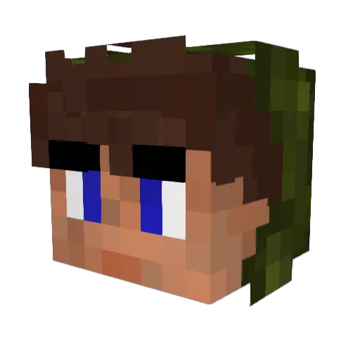 deep_xv Minecraft avatar head, 3D render