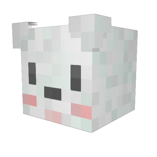 deepfakes Minecraft avatar head, 3D render