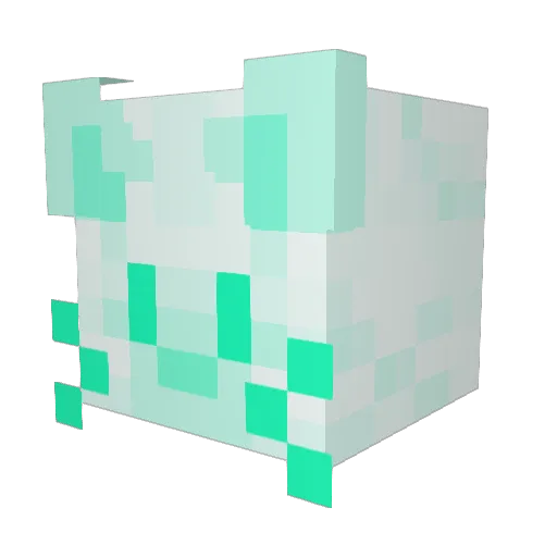 deepledi Minecraft avatar head, 3D render
