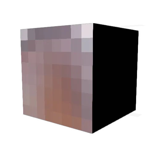 deepledopps Minecraft avatar head, 3D render