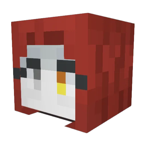 deepwokengodviva Minecraft avatar head, 3D render