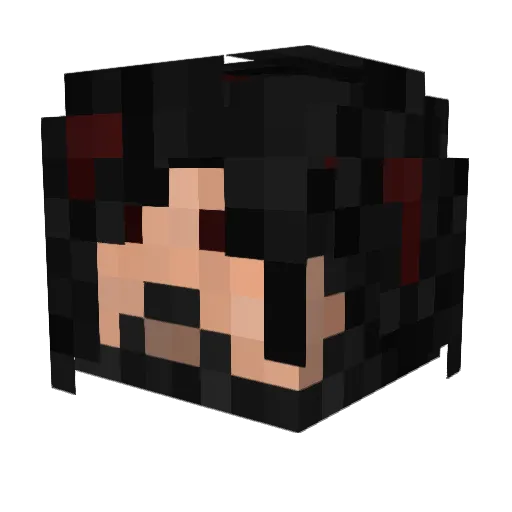 deepy_weeby Minecraft avatar head, 3D render