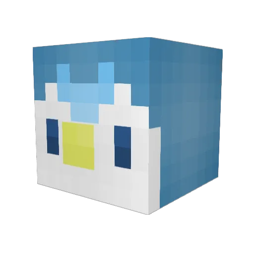 deer371 Minecraft avatar head, 3D render