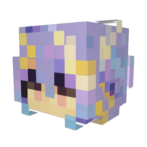 deerlylumi Minecraft avatar head, 3D render