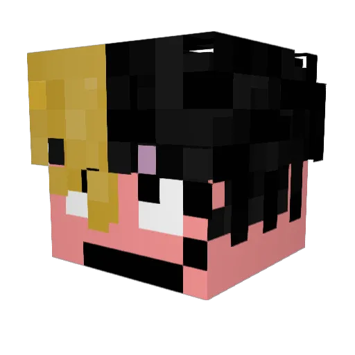 deestackk Minecraft avatar head, 3D render
