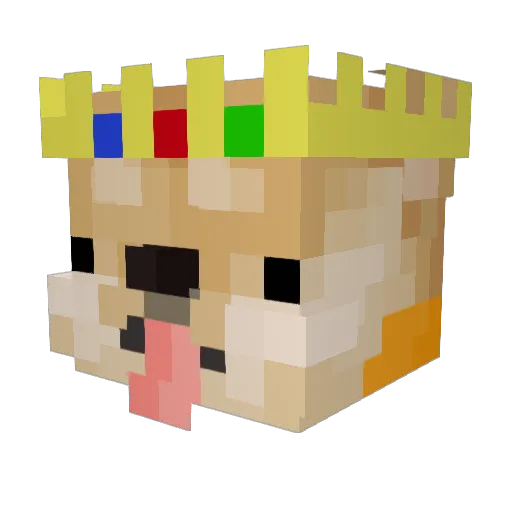 deeweer1 Minecraft avatar head, 3D render