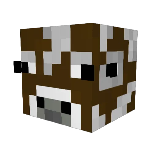 deezgets Minecraft avatar head, 3D render