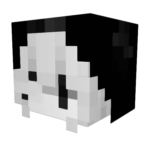 defenestrxtion Minecraft avatar head, 3D render