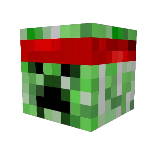 deffenhack Minecraft avatar head, 3D render