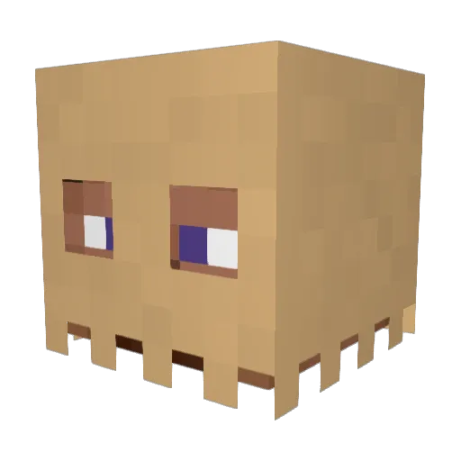 deffimism Minecraft avatar head, 3D render