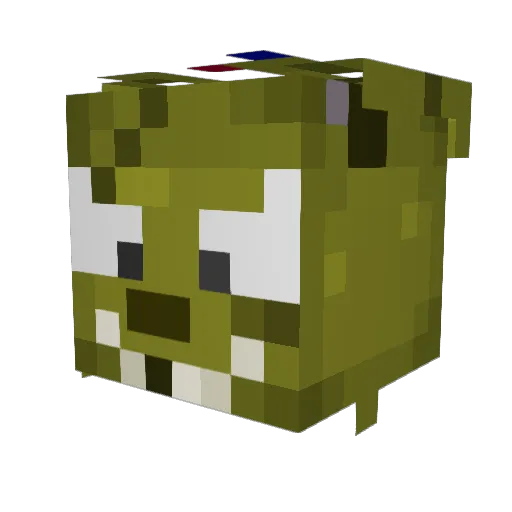 definedbyjulian Minecraft avatar head, 3D render