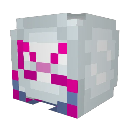 definelittlesnag Minecraft avatar head, 3D render