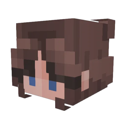 definitelyhelena Minecraft avatar head, 3D render