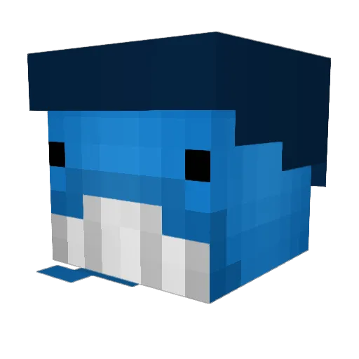 definitelykaplok Minecraft avatar head, 3D render
