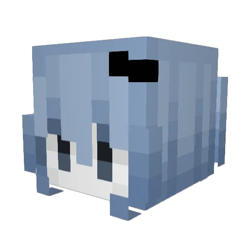 defka Minecraft avatar head, 3D render