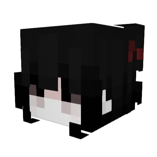 deflones Minecraft avatar head, 3D render