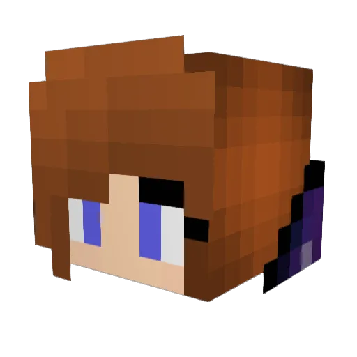 defnegennc Minecraft avatar head, 3D render