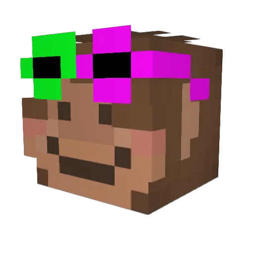 defnotantonio Minecraft avatar head, 3D render