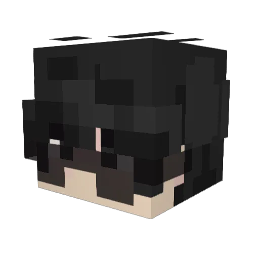defnotyuvi Minecraft avatar head, 3D render