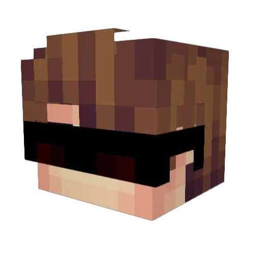 defterlanos Minecraft avatar head, 3D render
